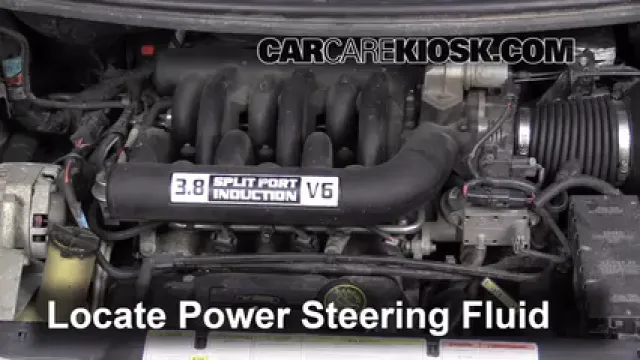 1996 Ford Windstar GL 3.8L V6 Liquide de direction assistée Vérifier le niveau de liquide